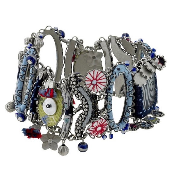 ayala Bar Jewelry - Denim Blues & Beads Bracelet, NWT ayala Bar Jewelry - Denim Blues & Beads Bracelet, NWT